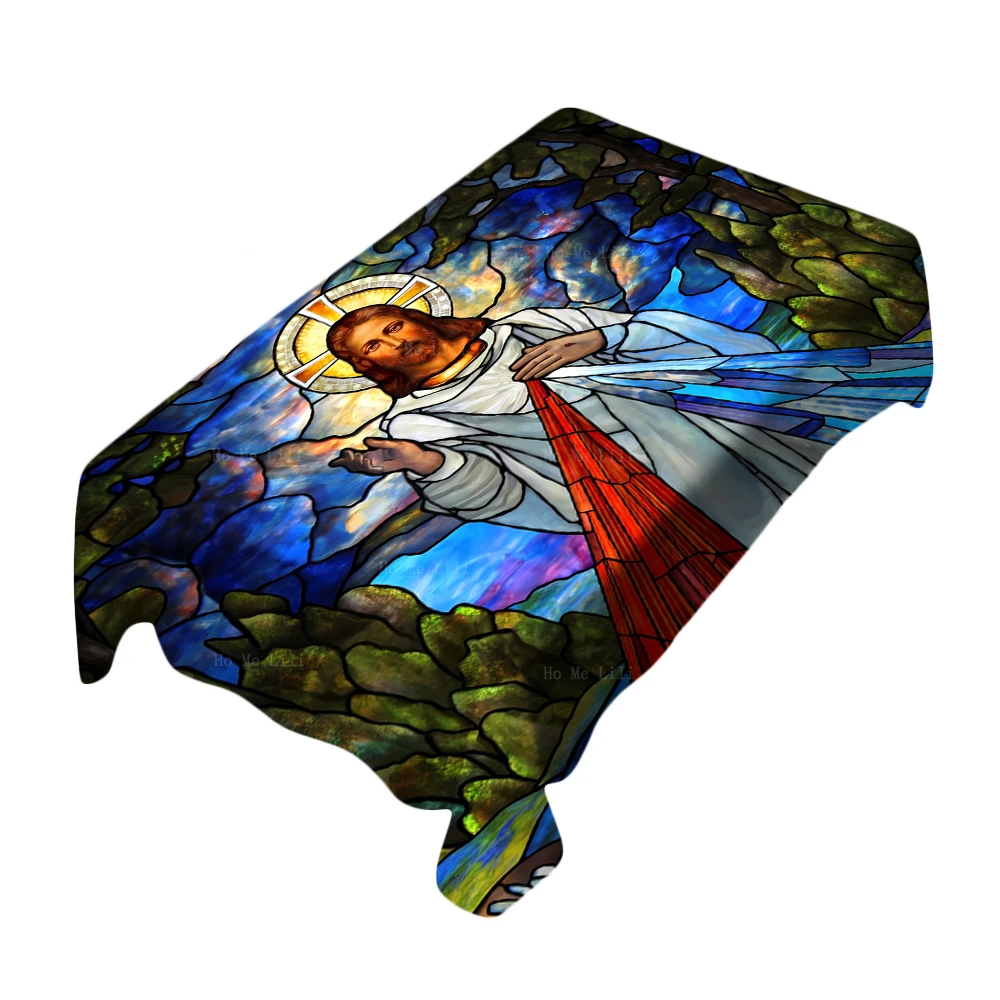 

Holy Mercy Is The Roman Catholic Dedication To Jesus Christ Rectangle Tablecloth By Ho Me Lili Decorate The Table