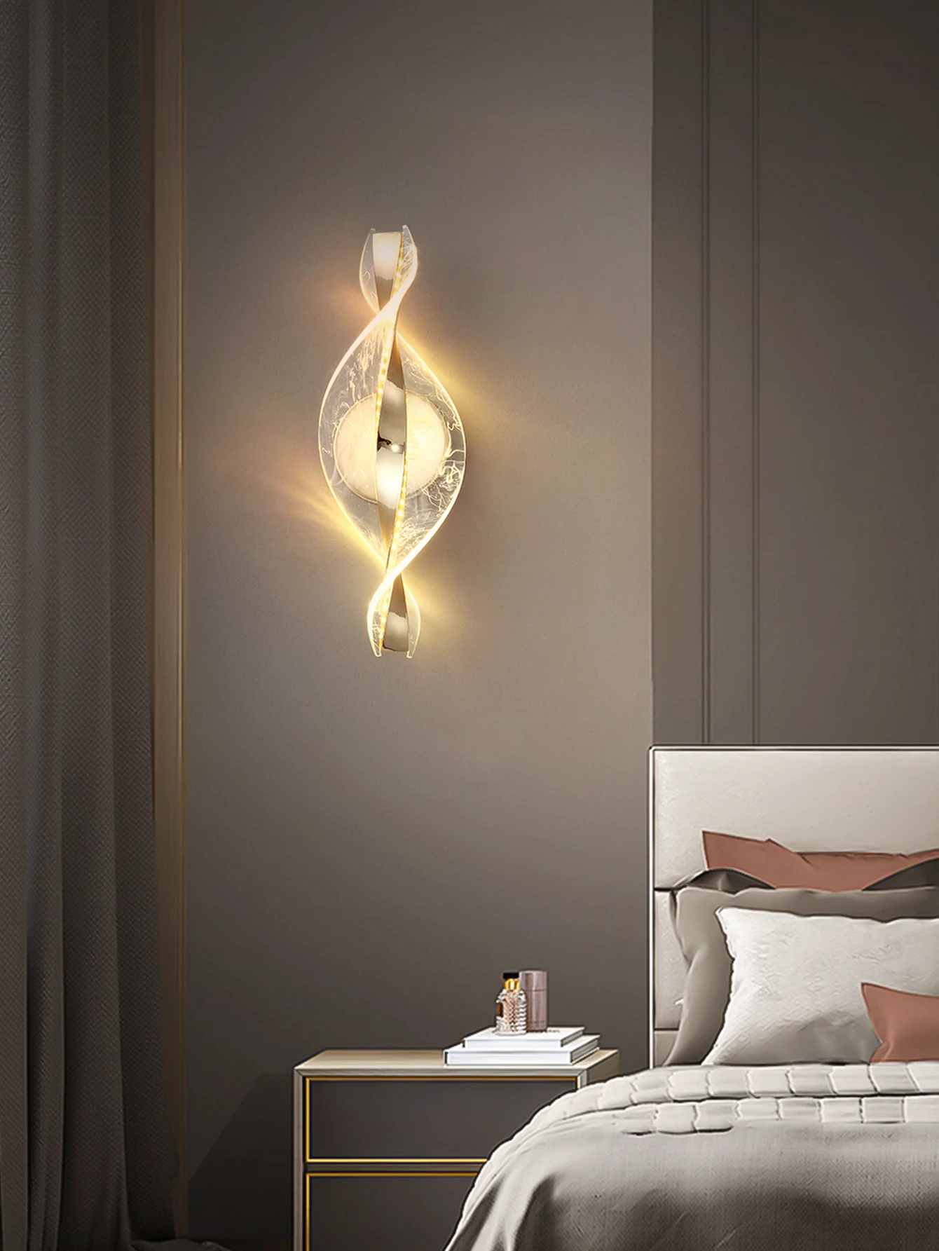 Wall Light - LED Modern 1PC Gold/Black Acrylic Lamp SW-36210345