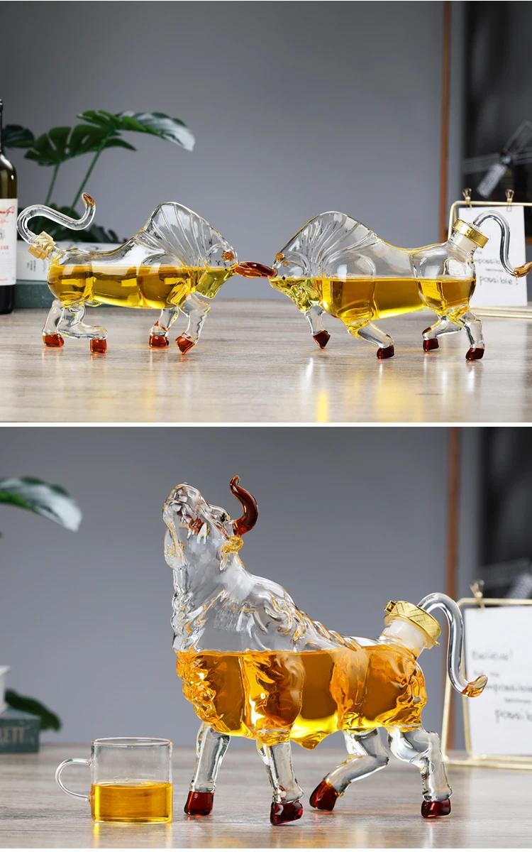 Carafe à Whisky En Verre En Forme D'aigle - Bouteille Décorative Originale - 25x17x13 Cm - Cadeau Pour Homme