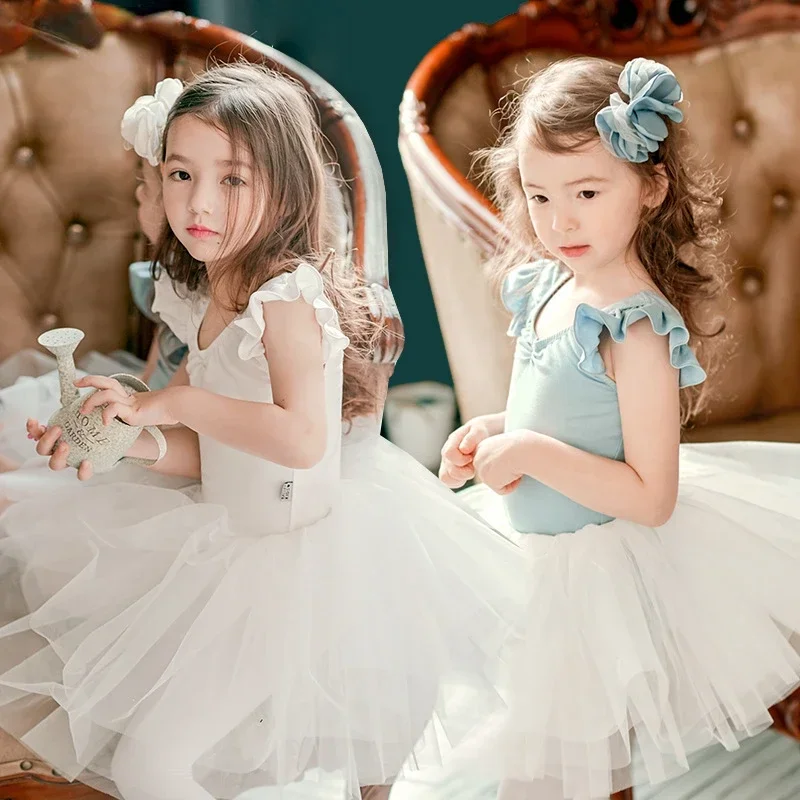 

Ballet Dress Kids Leotard Tutu Dance Wear Costumes Leotard Girl Gymnastics Dancewear Ballerina Party Costumes Princess Dress
