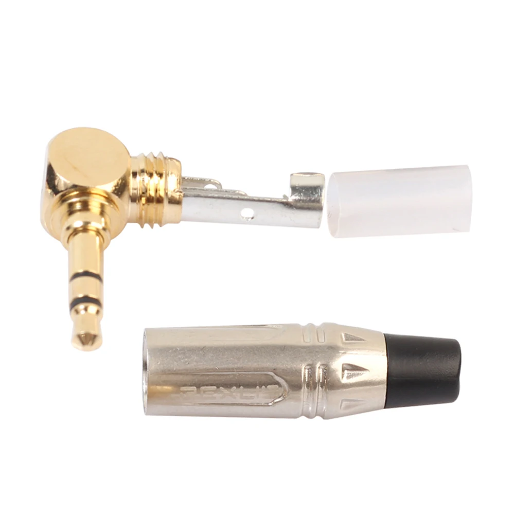 1/2/5Pc 3.5mm Jack Female Plug Gold-plated Audio Adapter Headphone Stereo Male Adapter Mini Stereo Phone Jack Soldered Connector