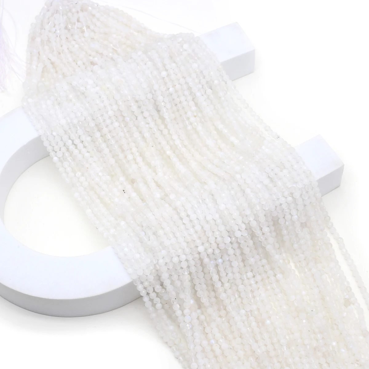 5 Strings Wholesale 3A Natural Clear Quartz Loose Spacing Beaded Jewelry Making DIY Necklaces Bracelet Earrings Accessories