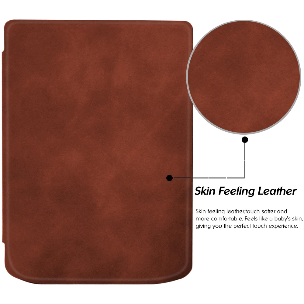Estojos de Couro pu para Pocketbook Soft Tpu Tampa Traseira Auto Wake Sono Pocketbook Verso Pro 629 634 2023 - Imagem 3