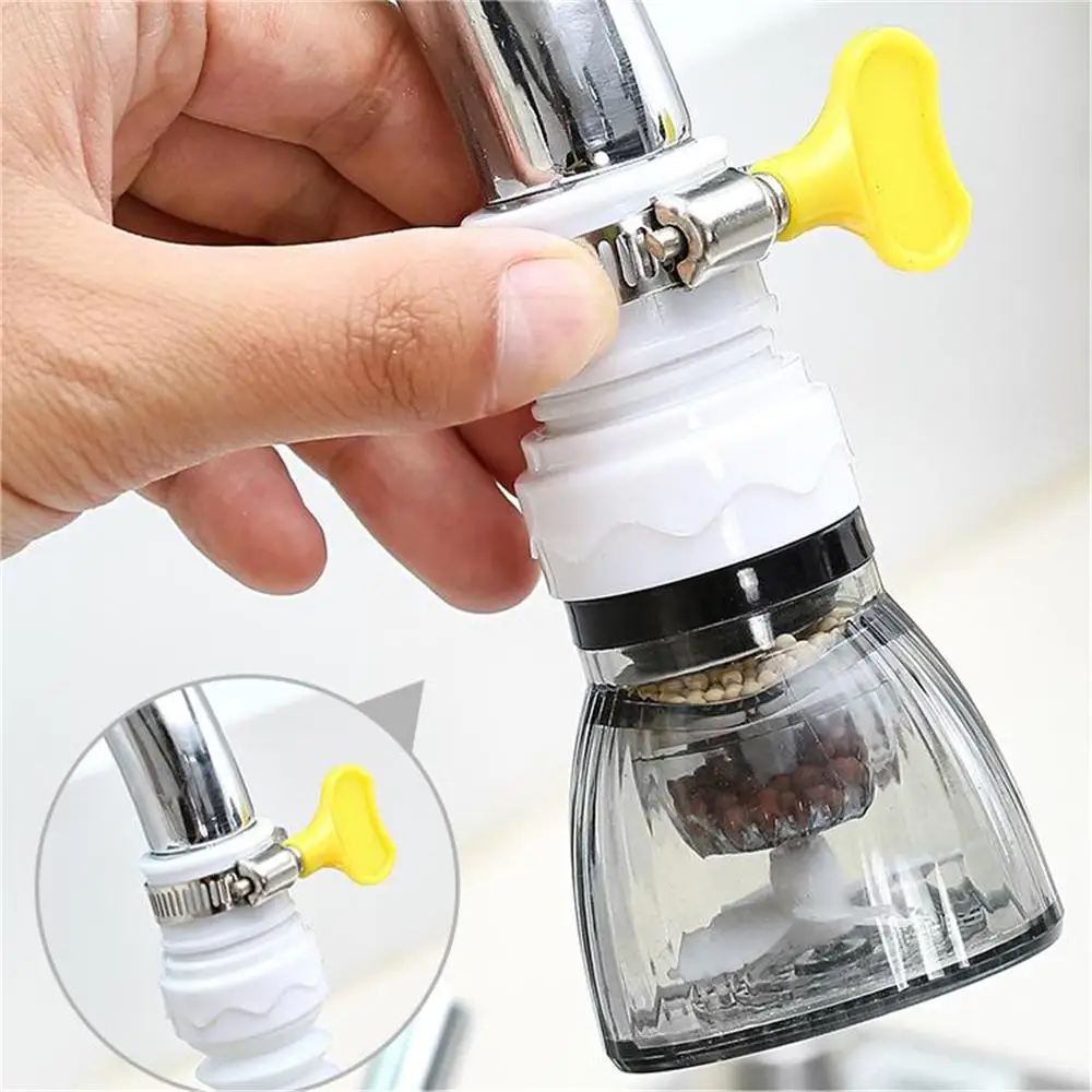 Retractable Faucet Extender Filter Adapter Anti-Splash Filter Transparent Faucet Filter Nozzle with Water Purification L9BE