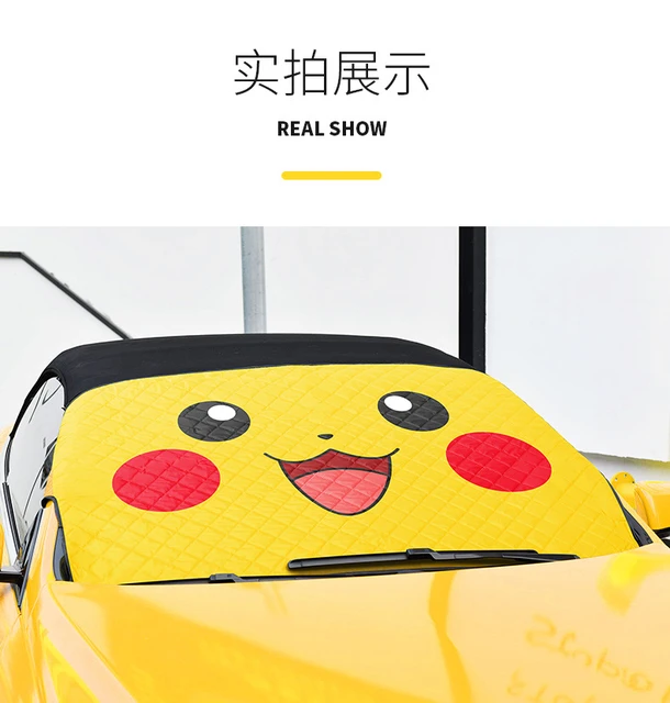 1,3 M Kawaii Pokemon Anime Pikachu Jigglypuff Cartoon Nette Auto  Sonnenschirm Frontscheibe Sonnencreme Wärme Sonnenblende Auto Zubehör -  AliExpress