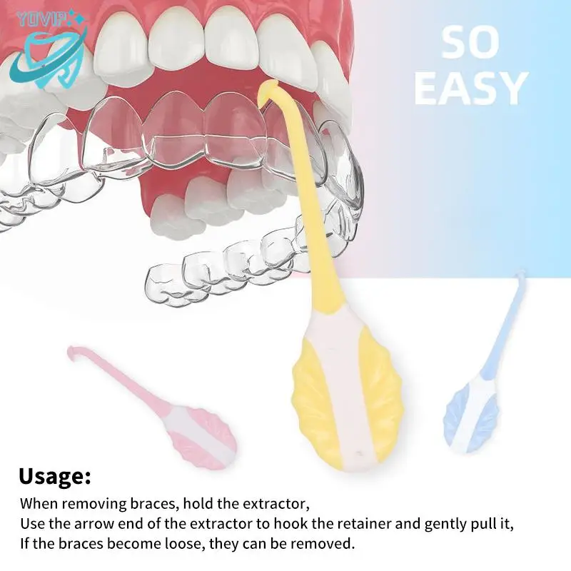 

Dental Brace Extractor Orthodontic Clear Braces Removal Tool Oral Teeth Care Invisible Teeth Brace Extractor Removal Hook