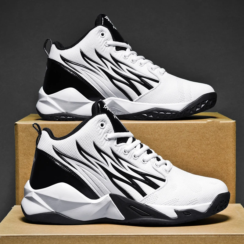 

New men's basketball shoes non-slip outdoor children's sports shoes fashion men's breathable basketball shoes.