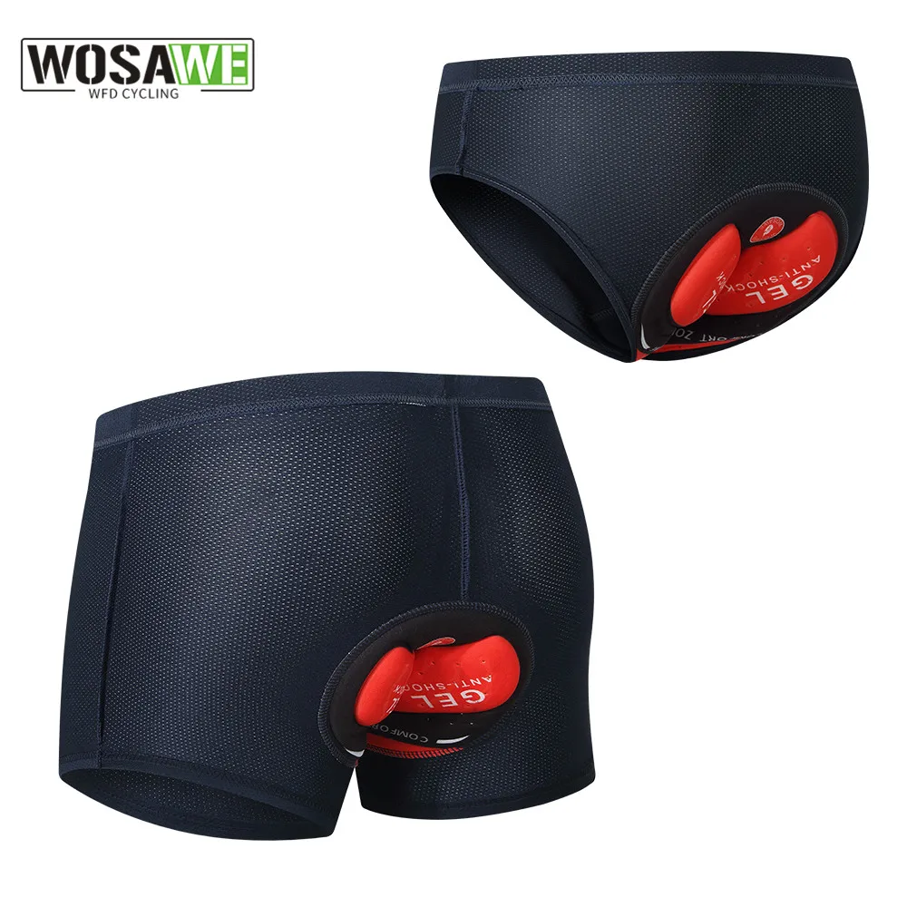 WOSAWE Breathable Bike Underwear Cycling Shorts Men Upgrade Pro 5D