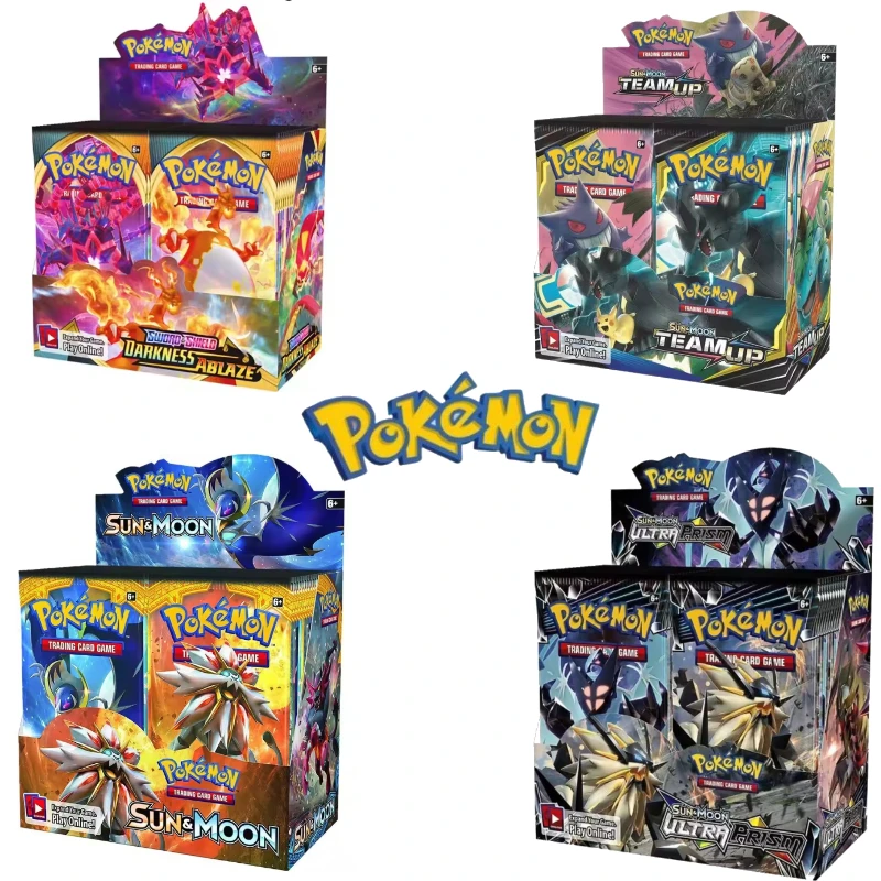 Sobre Sorpresa Pokémon Mystery 4 Boosters Con 10 Cartas Cada Uno | Cartas En Inglés | Regalo Para Coleccionistas