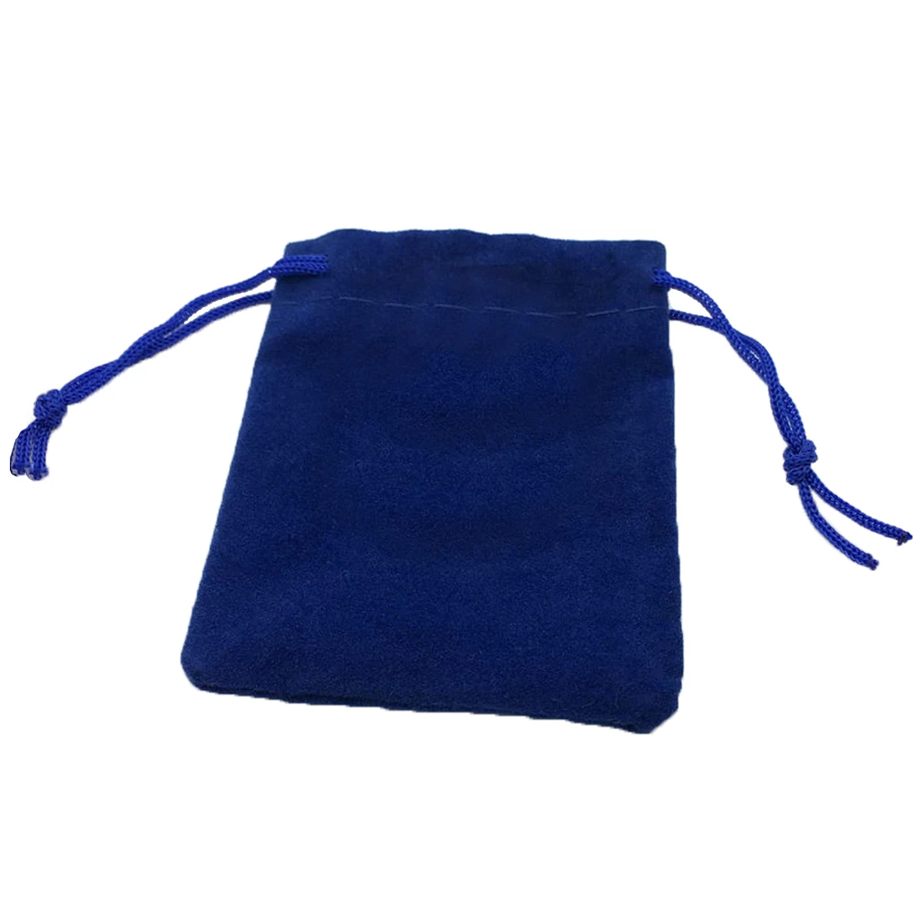 50 조각 블루 벨벳 Drawstring 보석 보관 주머니 선물 가방 캔디 주머니 크리스마스 웨딩 파티 호의 도매 5x7cm