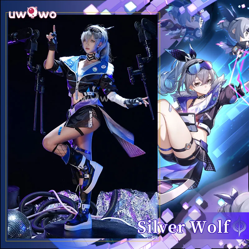 

UWOWO Silver-Wolf Cosplay Collab Series: Honkai Star Rail Cosplay Silver Wolff Stellarone Hunter Cosplay Costumes