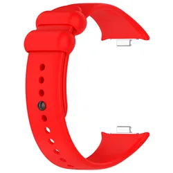 Silicone Protective Wristband Strap and Case for Mi Band 8 Pro (Red Strap)