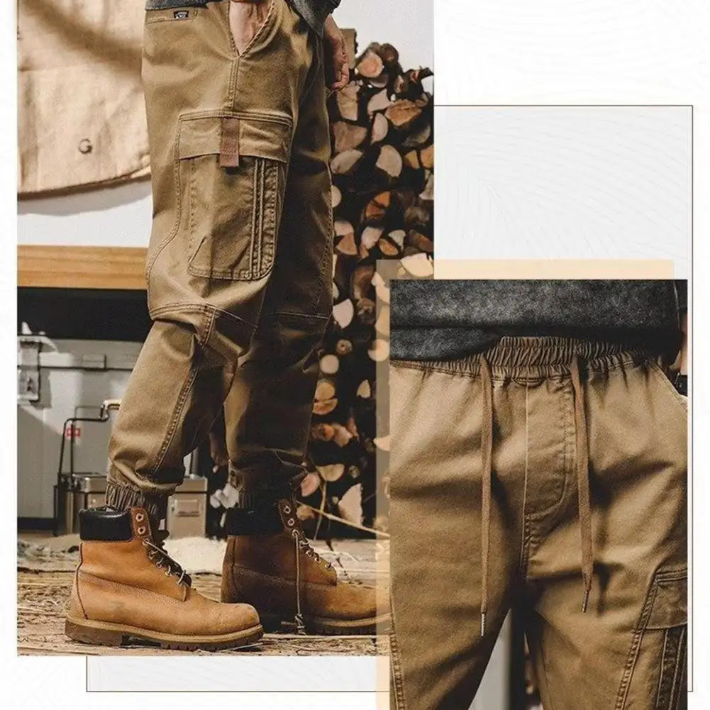 Cargo hose stilvolle Herren Cargo hose mit mehreren Taschen elastische Taille Knöchel band Design für High Street Outdoor