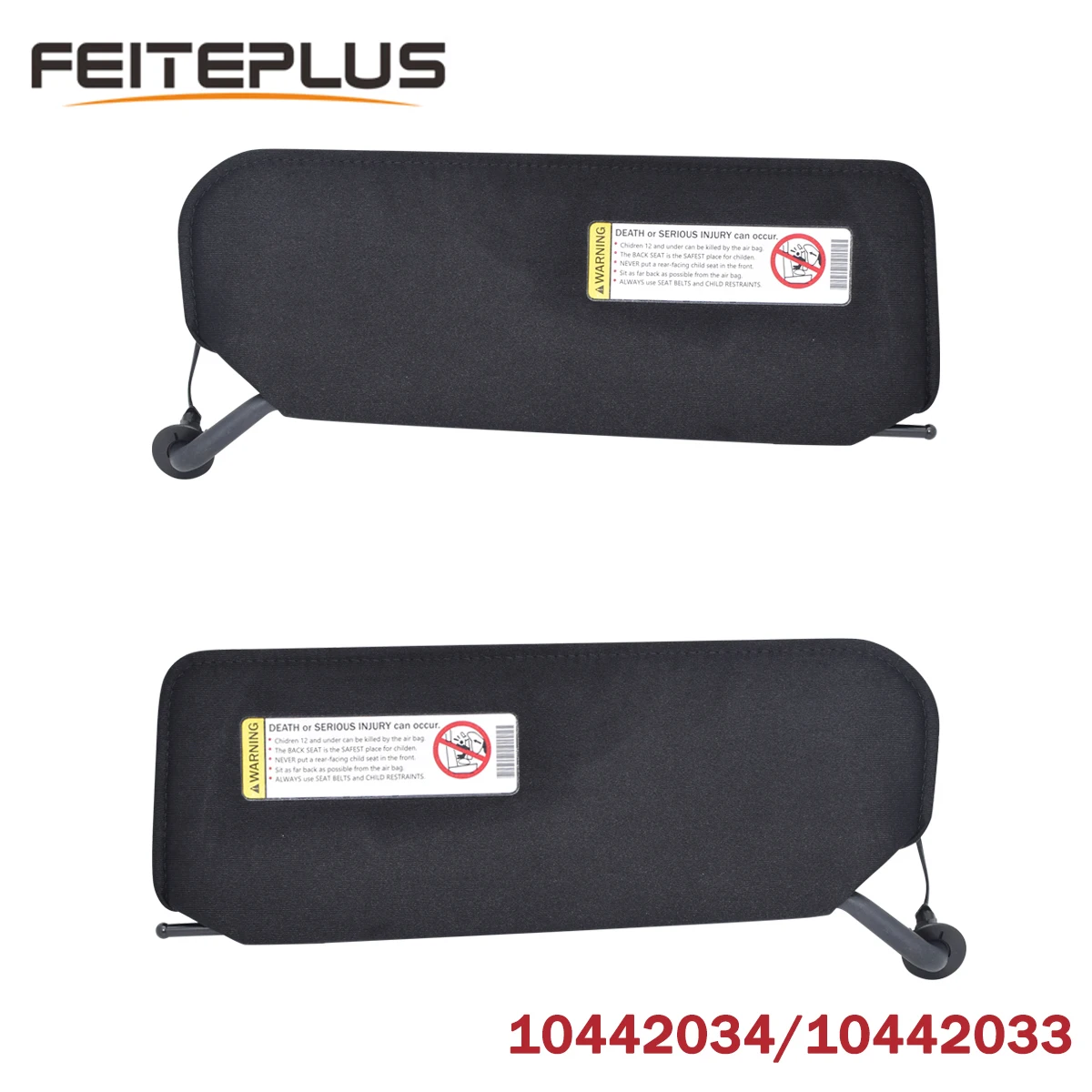 10442033 10442034 1Pair Sun Visor With Bright LED Lights＆Mirrors For