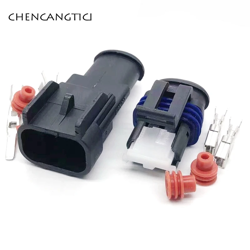 Delphi 2 Pin 47000ev2m 2.8mm Male Female Auto Waterproof Connector Oil