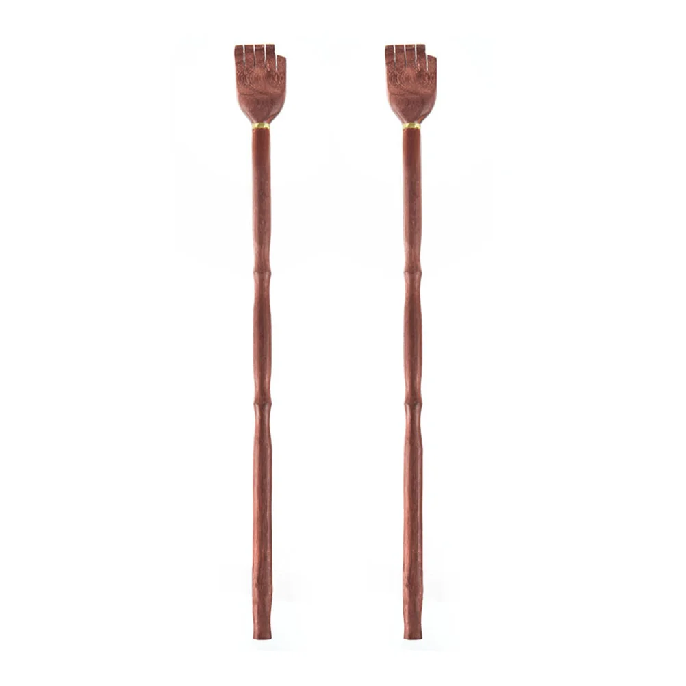 

2 Pcs Bamboo Scratcher Anti Itch Back Massager Wooden Hand Held Accessories Body Portable Unique