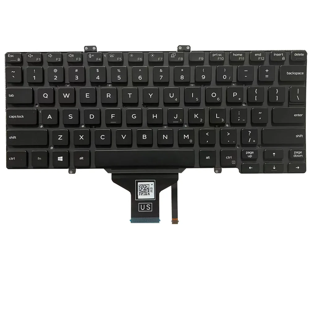 Backlit Eua Teclado Latino para Dell Latitude 5400 5401 5410 5411 7400 7410 com Ponto de Rato Vara 0rn86f 0y1f5w Pk132ee2b22 Novo - Imagem 2