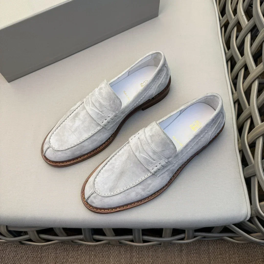 BILLIONAIRE BLSK CPRT Shoes Cowhide 2025 new business leather quality casual comfortable motion Men‘s European big size 39-46 3