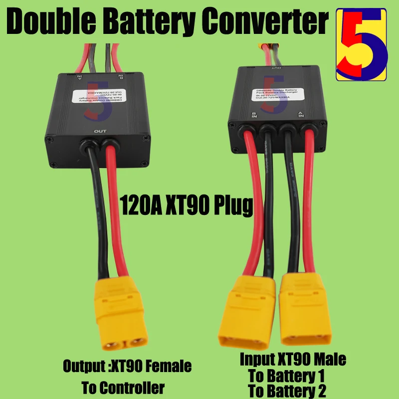 Battery Balancer Ebike Dual Battery Parallel Connector 72v Ebike