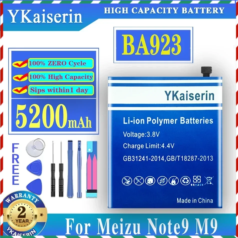 

Аккумулятор BA923 на 5200 мА · ч для Meizu Note 9 Note9 M9 Batteria + номер отслеживания