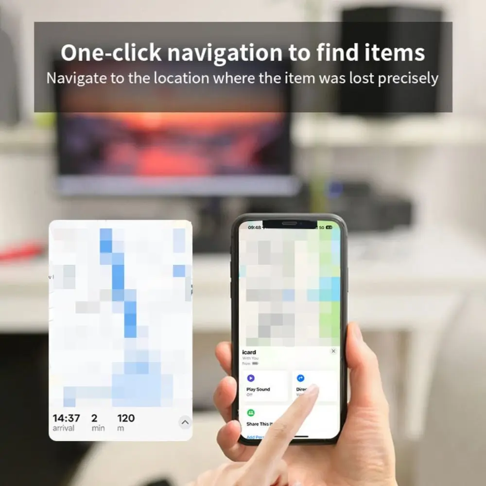 GPS Air Tag Locator Works for Apple Find My (iOS only) GPS Smart Air Tag Bluetooth Anti-loss Device Replaceable Battery Waterproof Item Locator