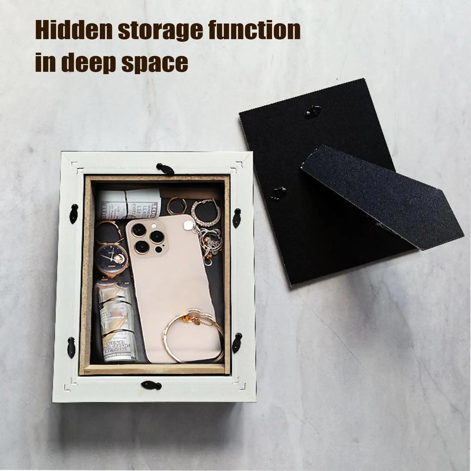 Diversion Safe Picture Frame Secret Hiding Containers Valuable Storage Disguised for Office Cash USB Drive Keys Jewelry