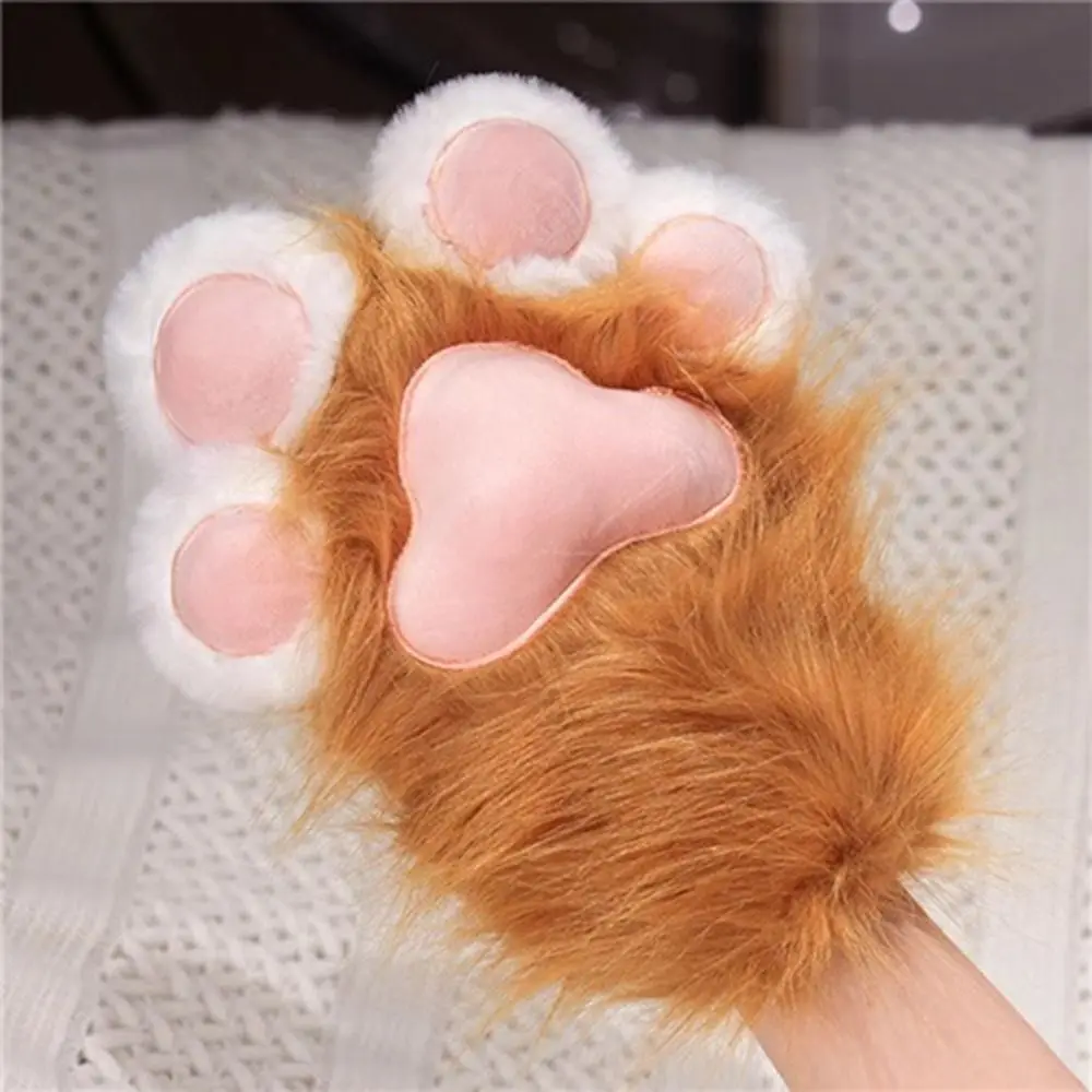 Plush Fursuit Paw Gloves Cosplay Costume Accessory