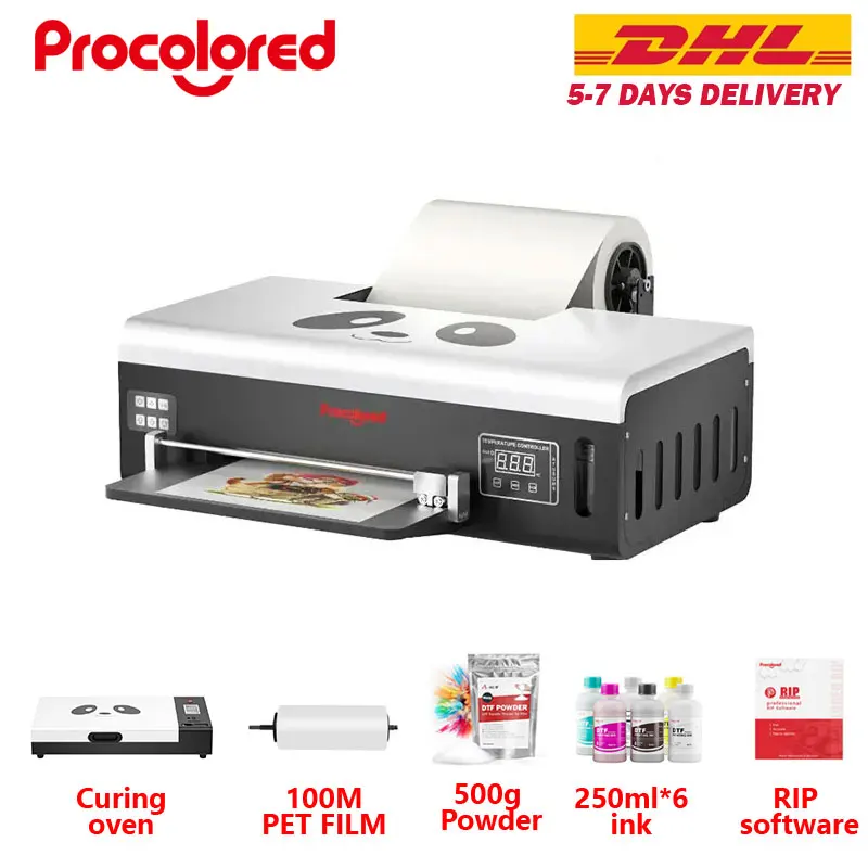 Procolored-A4 dtfプリンターBundle-L800、Tシャツと生地用の 