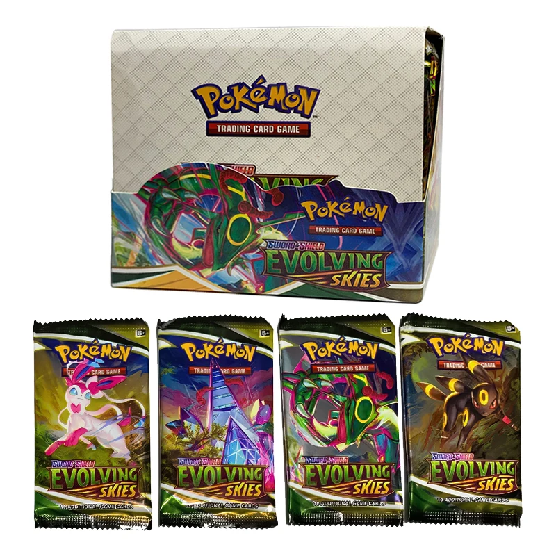 360-324Pcs Pokemon Cards Box TCG Sun Moon Evolutions Pokemon Booster Shinny Card