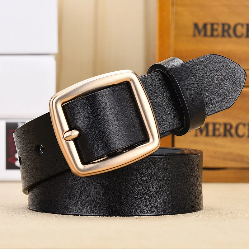 Retro Leather High Quality Buckle Jeans Pin Buckle Man Belts Business Cowboy Casual Male Fashion Designer Belt for Men black men timberland belt