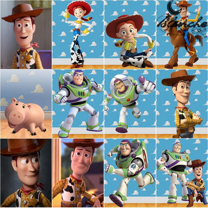 

Алмазная вышивка «История игрушек» Disney, мозаика Вуди, Базз, светильник, вышивка крестиком для спальни, украшение для дома