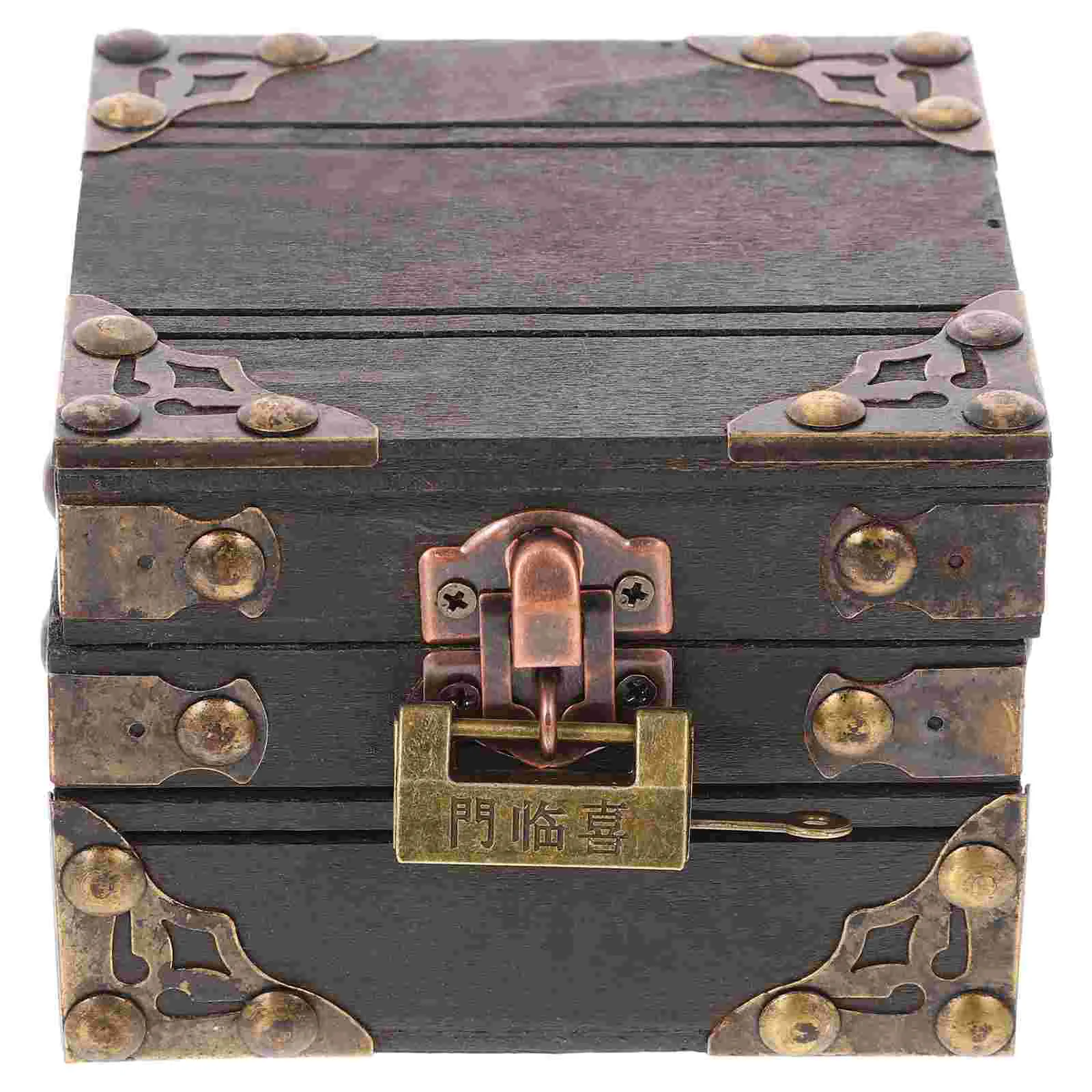 

Wooden Vintage Trinket Box Jewelry Storage Box Retro Treasure Box Treasure Jewelry