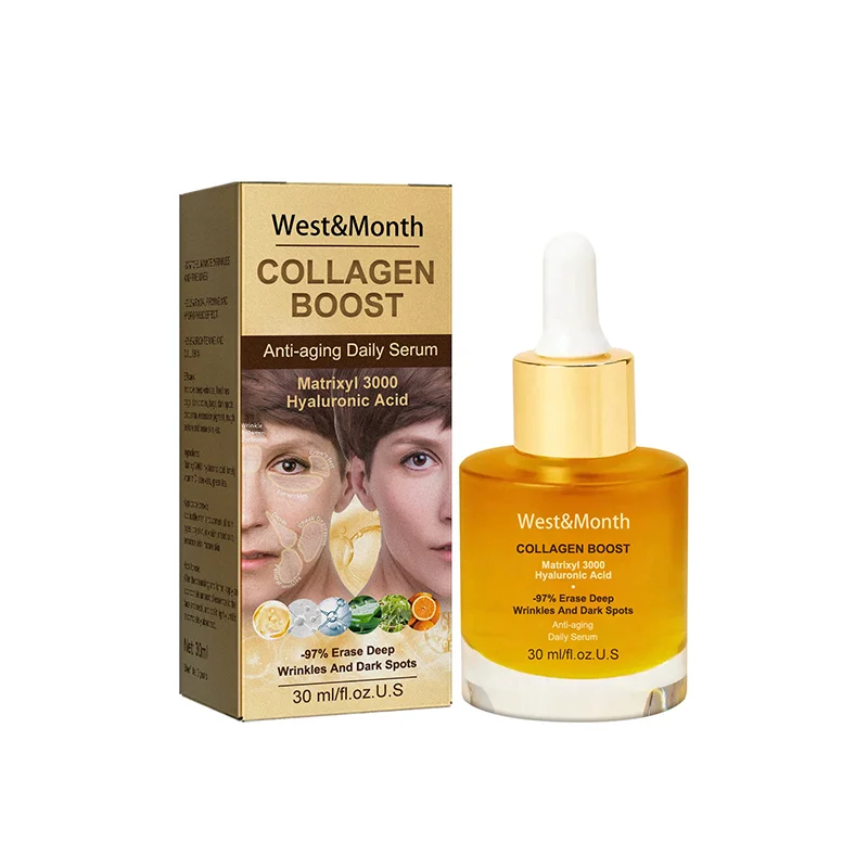 Collagen Face Serum Wrinkle Removalr Whitening Moisturizing Fade Fine Lines Dark  Anti Aging Spots Korean Face Care Cosmetics 6
