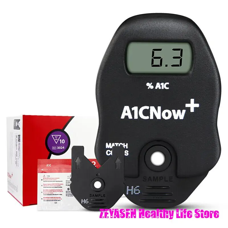 Kit 2pcs /kit 6pcs Pts Diagnostics Hba1c Now+ System Professional Diabetic Home Test Kit Blood Glucose Monitor