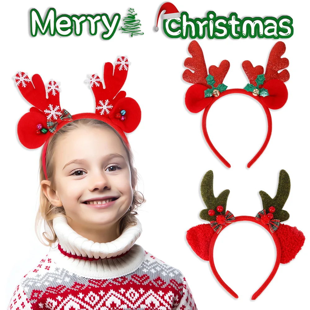 Christmas Antler Headband, Christmas Decoration, Hair Accessories For Children, Cute Elk Headdress
