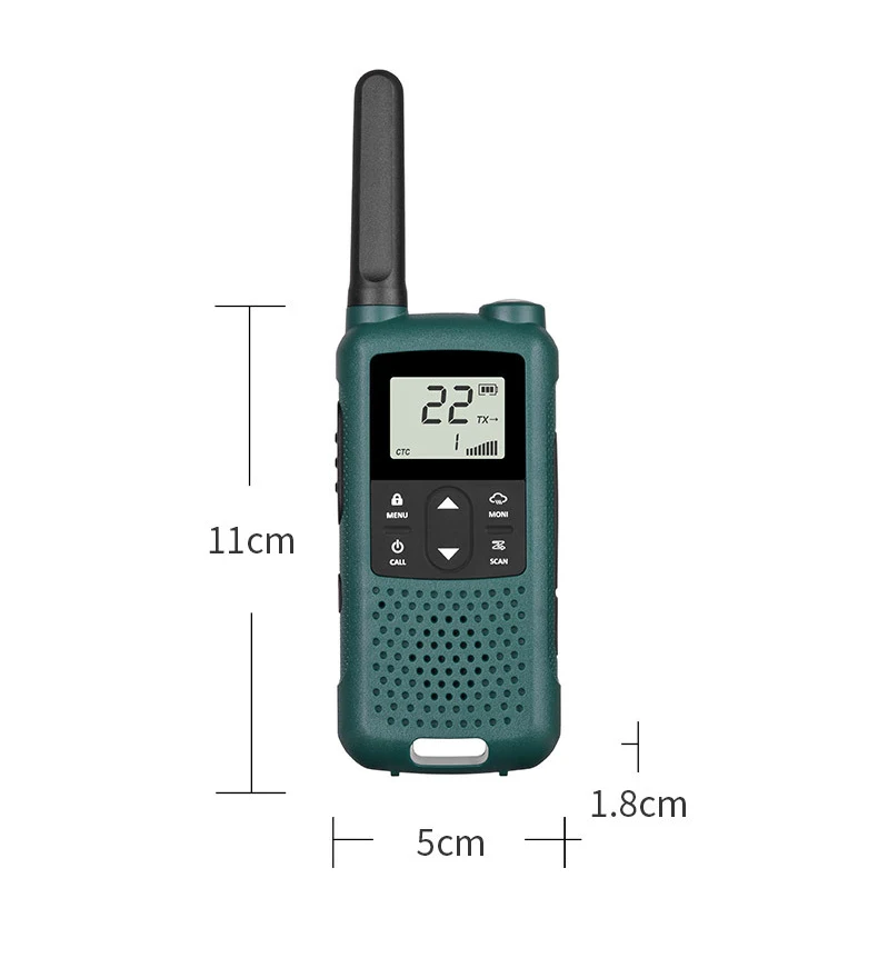 BAOFENG T22 Mini Walkie Talkie BF-T22 TYPE-C Two Way Radio Commutator Catering Hotel KTV Light Weight Portable Small-scale 2