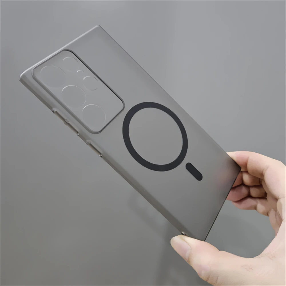 Ultra Thin Matte Translucent Magnetic Wireless Charging Case - 1.0 MM