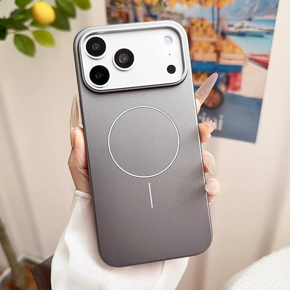 Ultra Thin Matte Magnetic Case with Textured Metallic Paint Finish