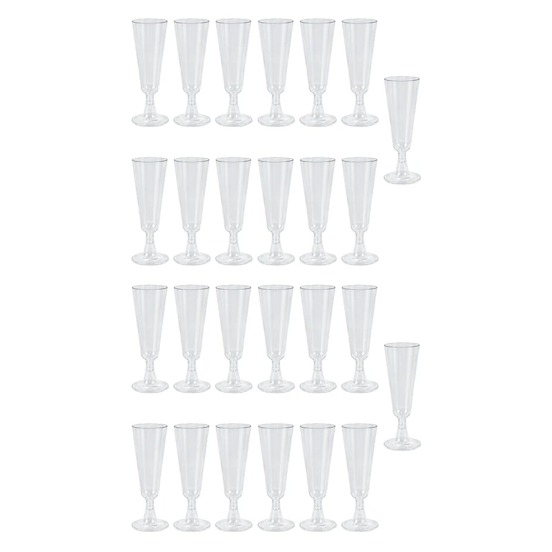 

120Pcs 150Ml Disposable Hard Plastic Champagne Glass Red Wine Glass Goblet Wine Glass Party Festival Event Supplies-ABUX
