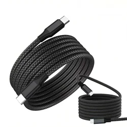Magnetic Coiled USB - C Braided Cable - 60W Fast Charging & Data Transfer - 1m (Type - C TO Type - C)