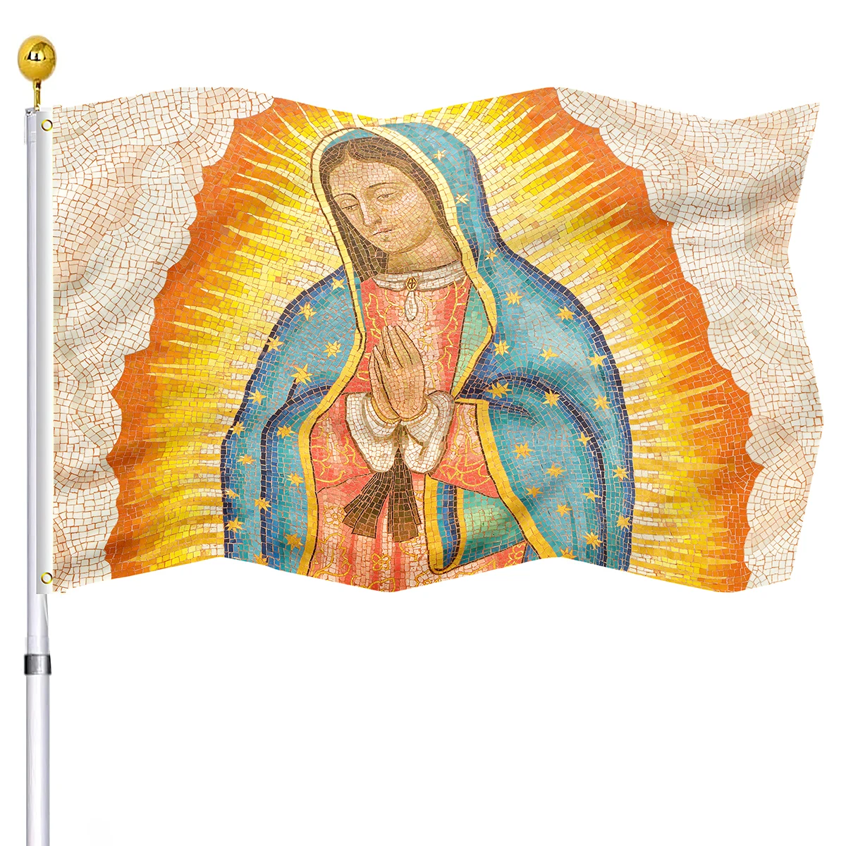 Große Mexiko Fahne 61x92cm Mexiko-Flagge Medium 61x92cm - Hochwertige Polyester-Fahne Latino Flagge Mit Ösen
