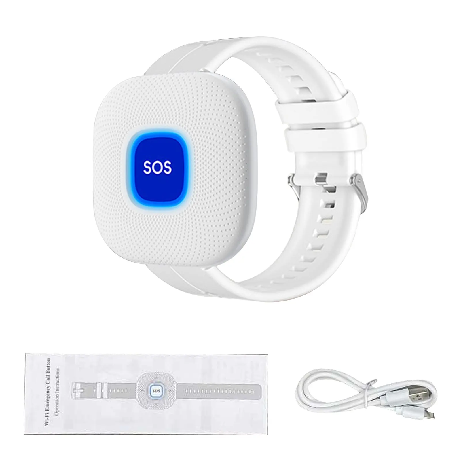 Botão de chamada pager sem fio wi fi alerta de emergência pulseira inteligente cuidador pager para idosos criança hospital enfermagem casa controle app