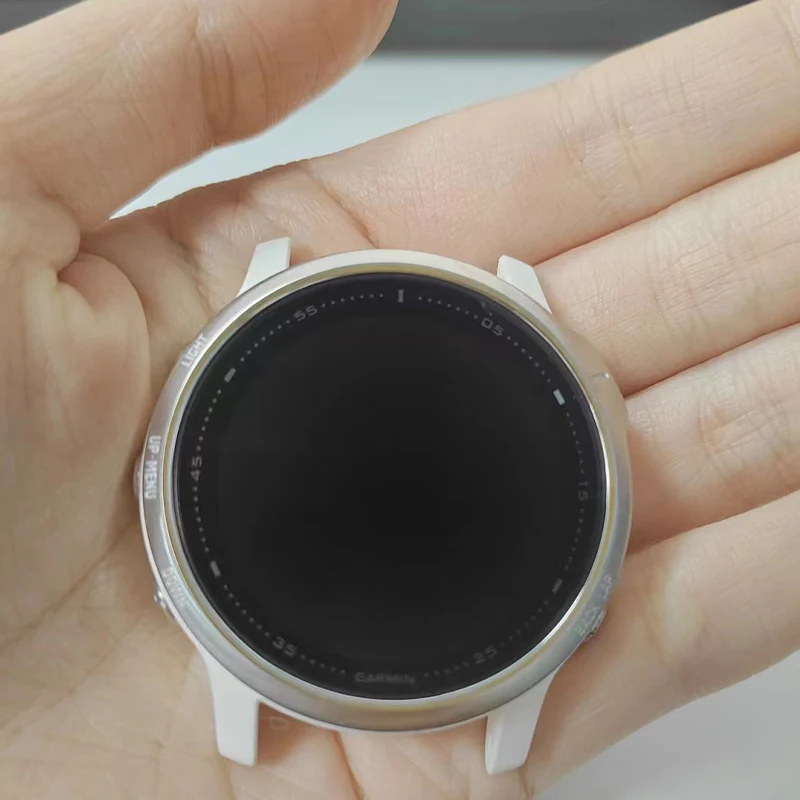 Tela Lcd para Garmin Fenix 6s Tela de Exibição com Quadro Médio Touch Digitizer Assembly Parte Substituições