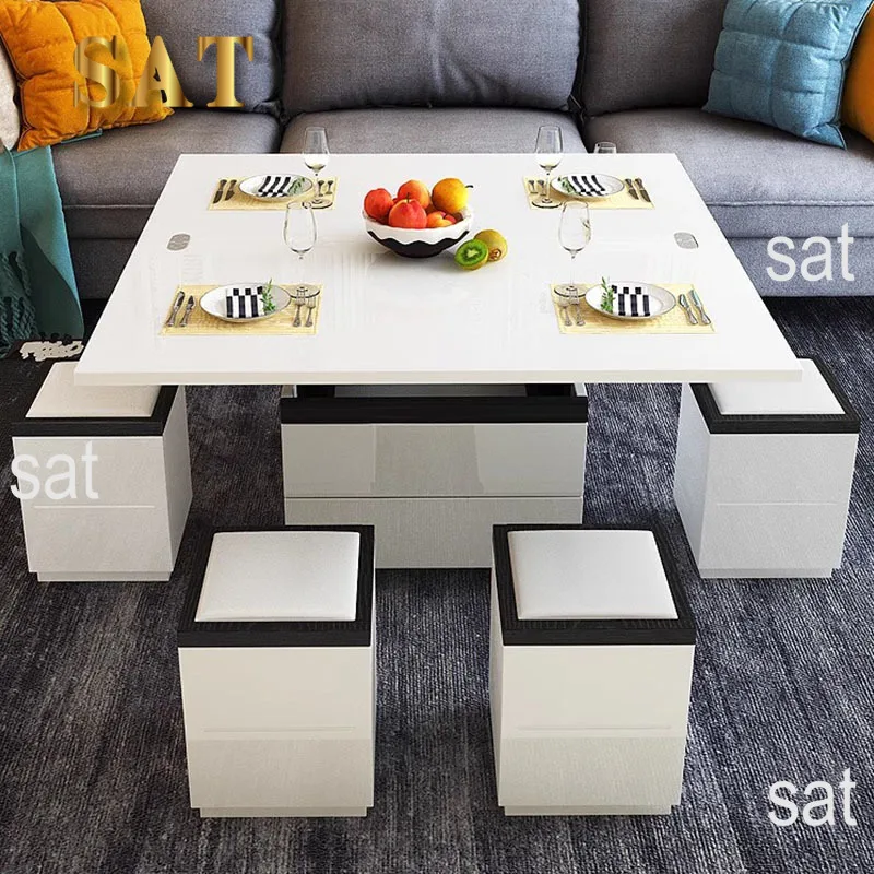 Stunning Convertible Dining And Coffee Table With Smart Function Space Saver