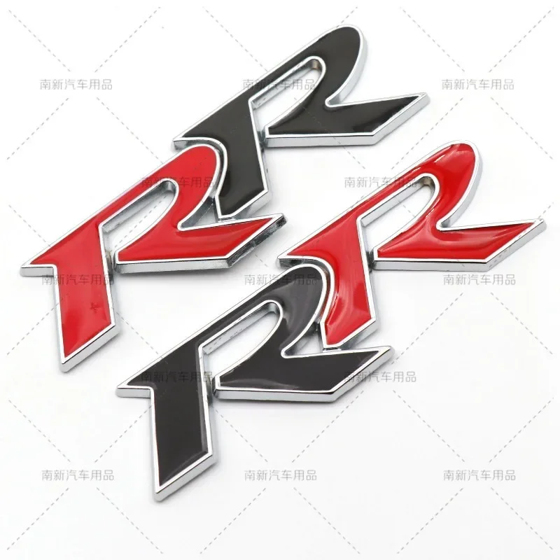 3D 금속 RR 로고 자동차 전면 그릴 후면 트렁크 엠블럼 배지 데칼 혼다 시빅 Mugen Accord Crv City Hrv 스티커 액세서리