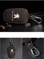 Étui pour clé télécommande de voiture en PU, coque de protection pour porte-clés Peugeot 206 307 308 3008 207 208 407 508 2008 408 4008, accessoires de voiture 6