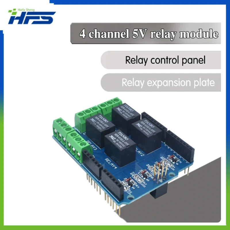 Modulo Di Schermatura Relè A 4 Canali 5V, Scheda Di Espansione Relè Scheda Di Controllo Relè A Quattro Canali Per Arduino Uno R3 Mega 2560