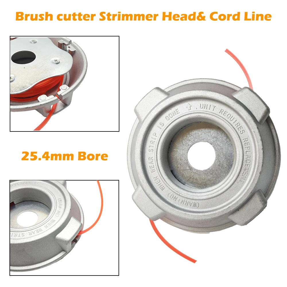 Aluminium Alloy Nylon grass trimmer head aluminum trimmer head Brush Mower Head Universal Trimmer Head Bump Spool Grass Brush Cutter Lawn Mower Garden Home Cutting
