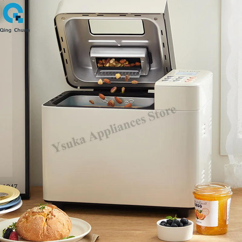 Qingchuan Bread Maker Machine 2lb Automatic Multi-function Bread Maker With Automatic Nuts Dispenser