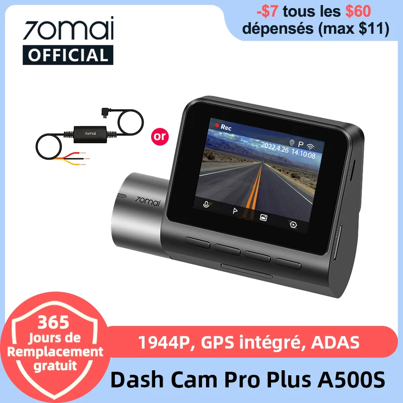 Dashcam 4K – Dashcam pour voiture avant et arrière – Qualité cinéma –  Système ADAS –